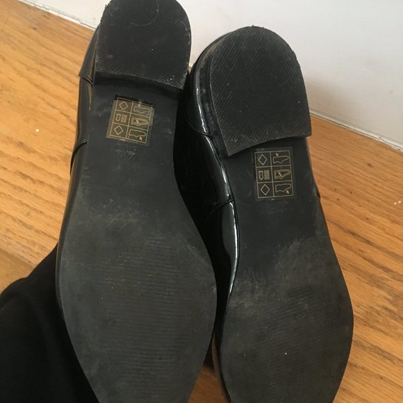 Black, Patent Topshop Lace up flats - Picture 3 of 3